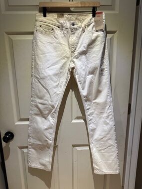 Levi's 511 White Slim Straight Jeans
